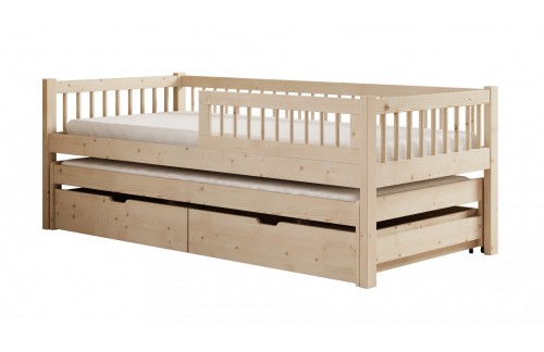 Otroška postelja Orio z ležiščem in predali 87 cm