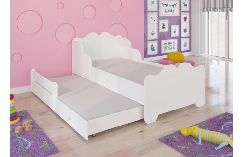 Otroška postelja XIMENA II PRINCESS AND HORSE 160x80 - BELA