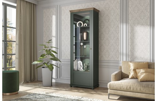 OZKA VITRINA EVORA - ZELENA