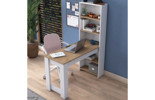 Pisalna miza Neron (Bela/Oreh)