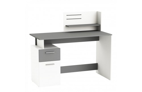 Pisalna miza PLATON 182294 (bela/siva)