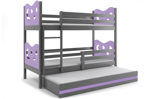 Pograd MIKO z možnostjo dodatnega ležišča-Grafit-Vijolična - EKSPONAT