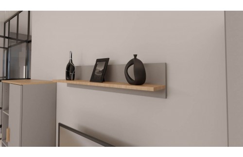 STENSKA POLICA DENVER - SIVA/HRAST