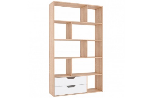 Poličnik BIERA (sonoma hrast/bela)