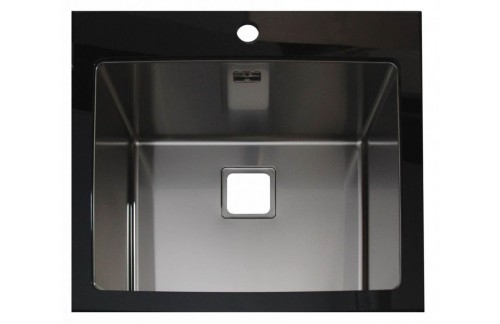 STEKLENO KORITO X LINE 592x540- ČRNA