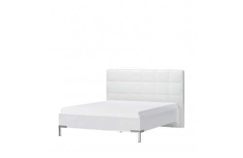 POSTELJA KALLA PIANO 180 CM - BELA VISOKI SIJAJ