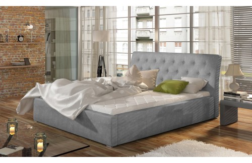 Postelja Milano z lesenim okvirjem