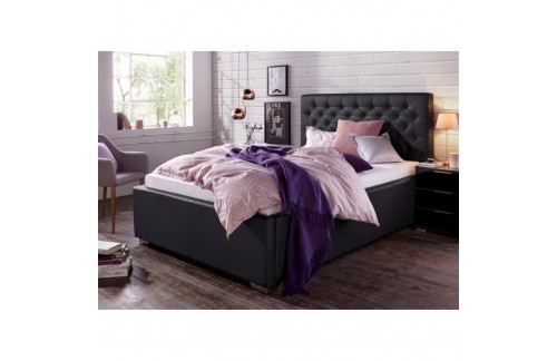 Postelja SANDRA 180x200 (črna)