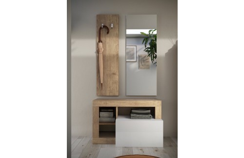 Predsoba 3-delni komplet v belem sijaju HAMBURG 409030K-1