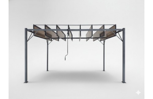 Prevleka za žar Grilon 126 x 55 x 112 cm (siva)