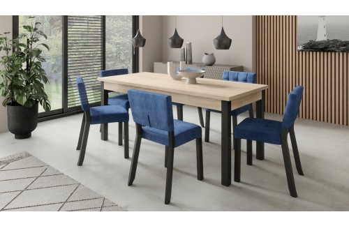 Raztegljiv jedilni komplet RODOS 80 z 6 stoli