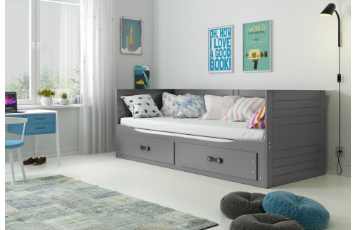 RAZTEGLJIVA OTROŠKA POSTELJA HERMES - GRAFIT