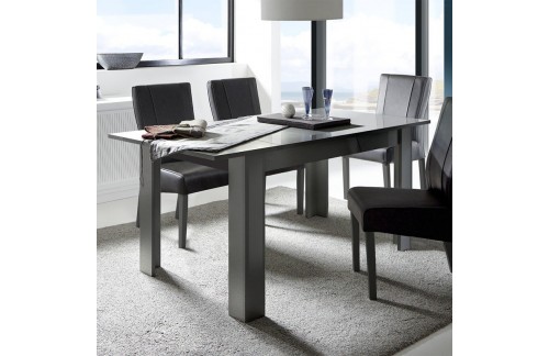 Raztegljiva jedilna miza 137-185x90 cm, antracit DAMA 342308AL