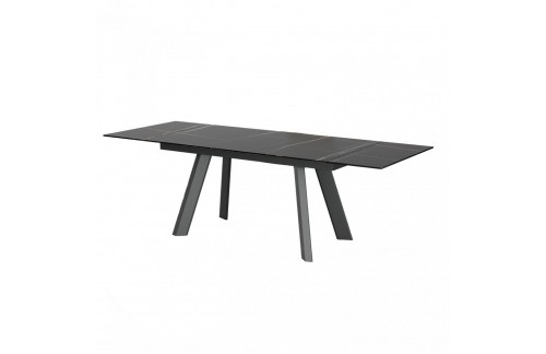 Raztegljiva jedilna miza CELIA (črna)