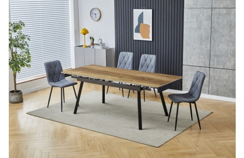 Raztegljiva jedilna miza CUPRA 150+30+30 (hrast)