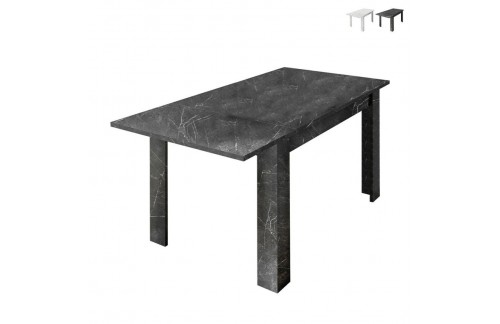 Raztegljiva jedilna miza z marmornim videzom 137-185x90 cm CARRARA 348100AL