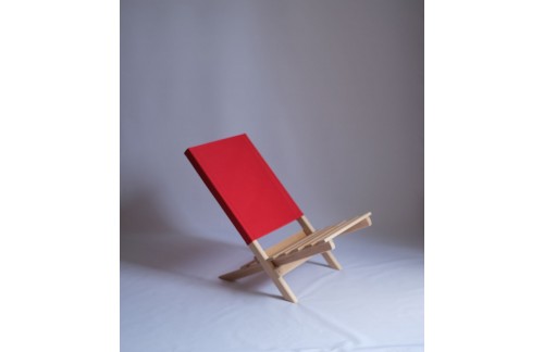 Zložljivi stol LepLes-Rdeča