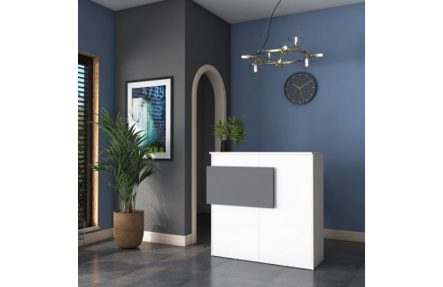 Recepcijska miza Tamor (Bela/Antracit)