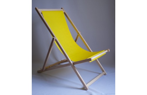 Klasičen ležalnik LepLes-Rumena