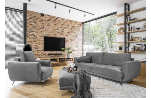 Sedežni komplet za dnevno sobo Megis 3F/1F/POUF