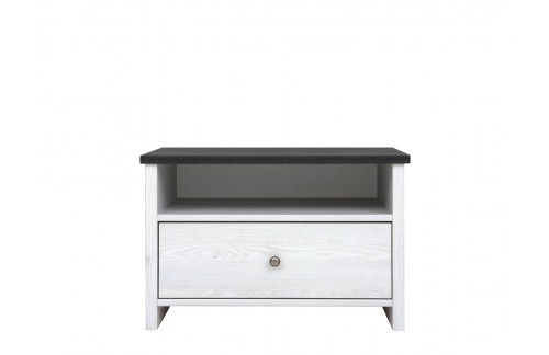 ŠIROKA NOČNA OMARICA PORTO - SVETLO SIVI BOR