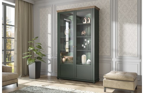 ŠIROKA VITRINA EVORA - ZELENA