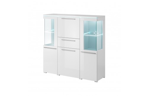 ŠIROKA VITRINA INDIA - BELA