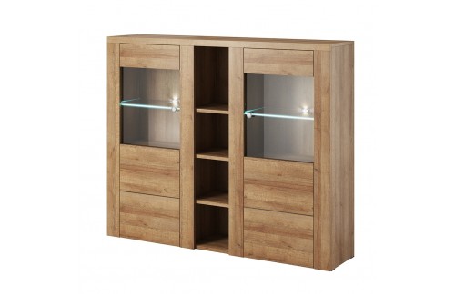 ŠIROKA  VITRINA LARONA - RIVIERA HRAST