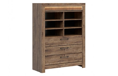 ŠIROKA VITRINA TORIN - RIBBECK HRAST