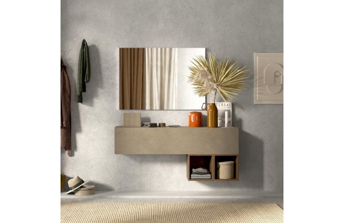 Sodoben viseči vhodni regal z odprtimi kubusi INFINITY 2.0 900055S-AGMR