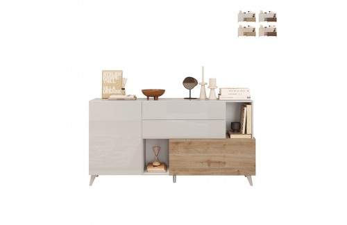 Sodobna madia z 2 vrati in 2 predali 181x94 MONACO 209075-07K