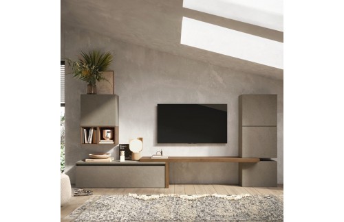 Sodobna stenska enota za TV, 290x140 cm - INFINITY 2.0 900018