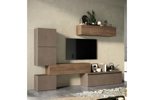 Sodobna stenska TV enota s kubusi INFINITY 2.0 900016-BRMR