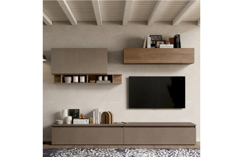 Sodobna stenska TV enota z omaricami INFINITY 2.0 900027