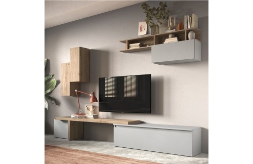 Sodobna stenska TV enota z omaricami INFINITY 2.0 900033