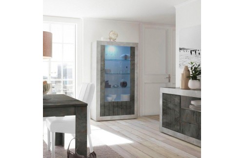 Sodobna vetrina z 2 steklenima vratoma 110x191 URBINO 201335-06OX