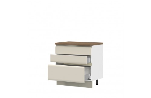 SPODNJI ELEMENT R-90-3MBOX/6 ZA KUHINJO INVICTUS - KAŠMIR MAT LAK