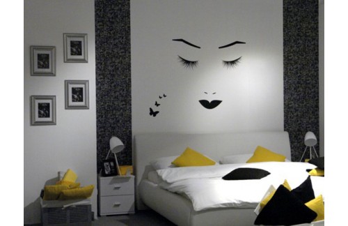 Stenska nalepka WALLTATTOO 278-90x60 (Barva-črna; Barva 2 - krem)- RAZPRODAJA