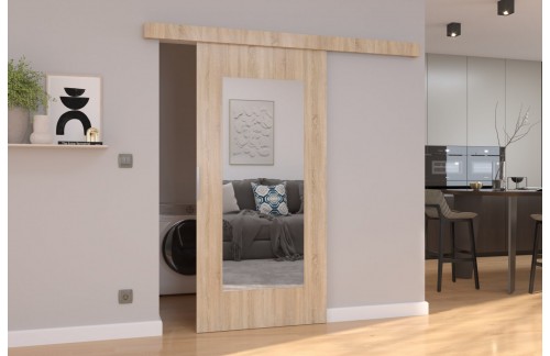 Stenska drsna vrata z ogledalom NELA 106 cm