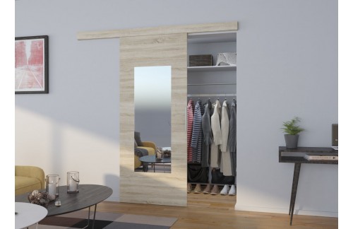 Stenska drsna vrata z ogledalom NELA 86 cm