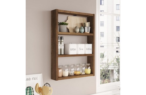 Stenska polica Ceno (Oreh)