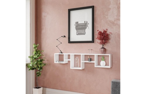 Stenska polica Damir (Bela)