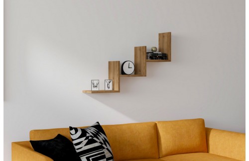 Stenska polica Galor (Oreh)