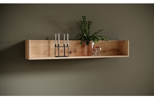 Stenska polica JANEZ, 120 cm - HRAST ARTISAN