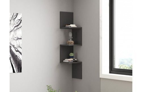 Stenska polica Loro (Antracit)