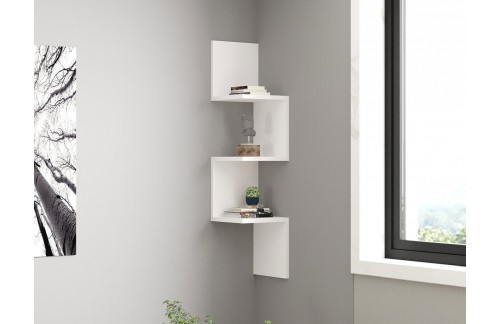 Stenska polica Loro (Bela)