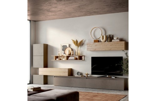 Stenska sestava za dnevno sobo 375x170 cm INFINITY 2.0 900037-AGBRK