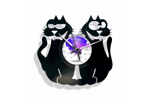 Stenska ura Disc'o'clock Cats!