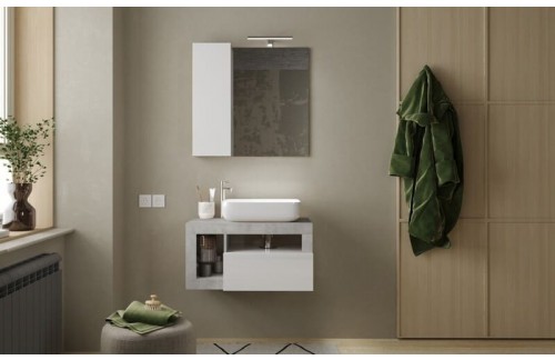 Stenski kopalniški blok z 1 predalom HAMBURG 439030CE-S78