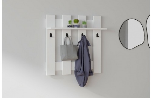 Stenski obešalnik Corin (Bela)